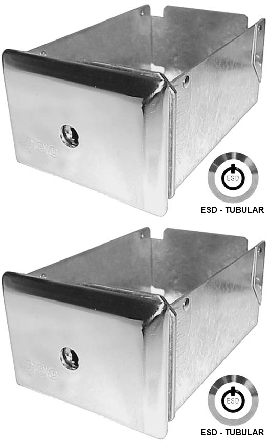 QTY 2 ESD COINGARD LMB 6" MONEY COIN BOX w/ high security lock