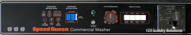 Speed Queen triple load manual start front load washer